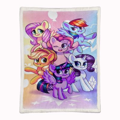Alternative view of My Little Pony Alle Charaktere 07 Decke - Fleecedecke