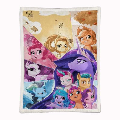 Alternative view of My Little Pony Alle Charaktere 09 Decke - Fleecedecke