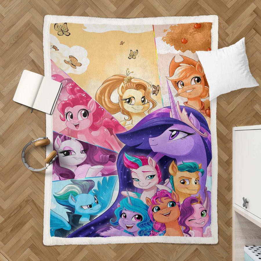 My Little Pony Alle Charaktere 09 Decke - Fleecedecke – Bild 3