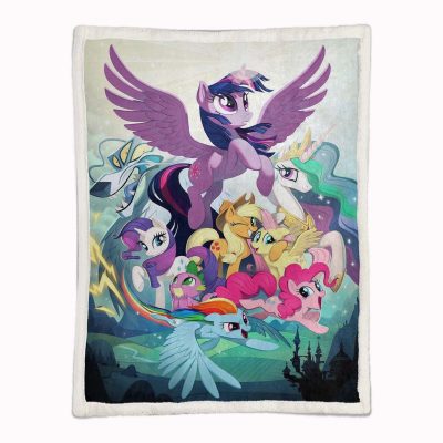 Alternative view of My Little Pony Alle Charaktere 10 Decke - Fleecedecke