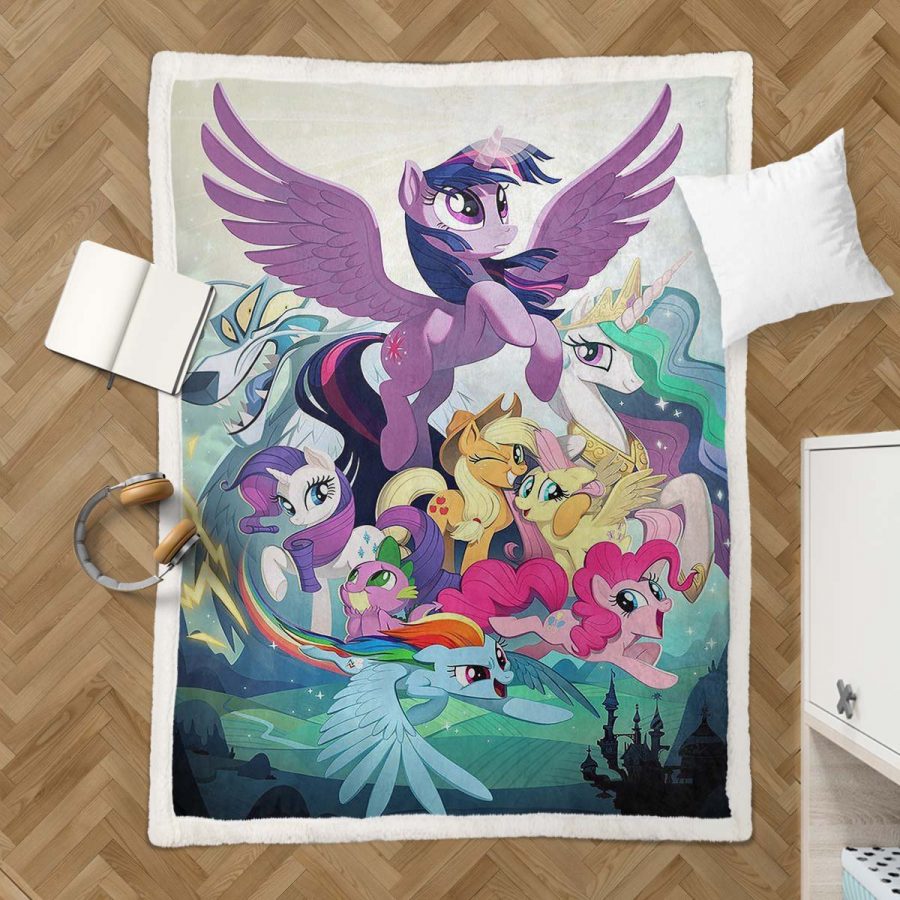 My Little Pony Alle Charaktere 10 Decke - Fleecedecke – Bild 3