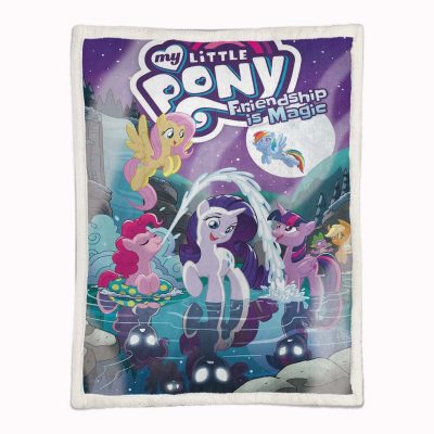 Alternative view of My Little Pony Alle Charaktere Freundschaft ist Magie Decke - Fleecedecke