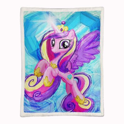 Alternative view of My Little Pony, rosa Einhorn 02 Decke - Fleecedecke