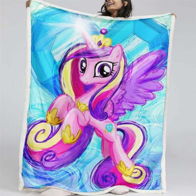 My Little Pony, rosa Einhorn 02 Decke - Fleecedecke