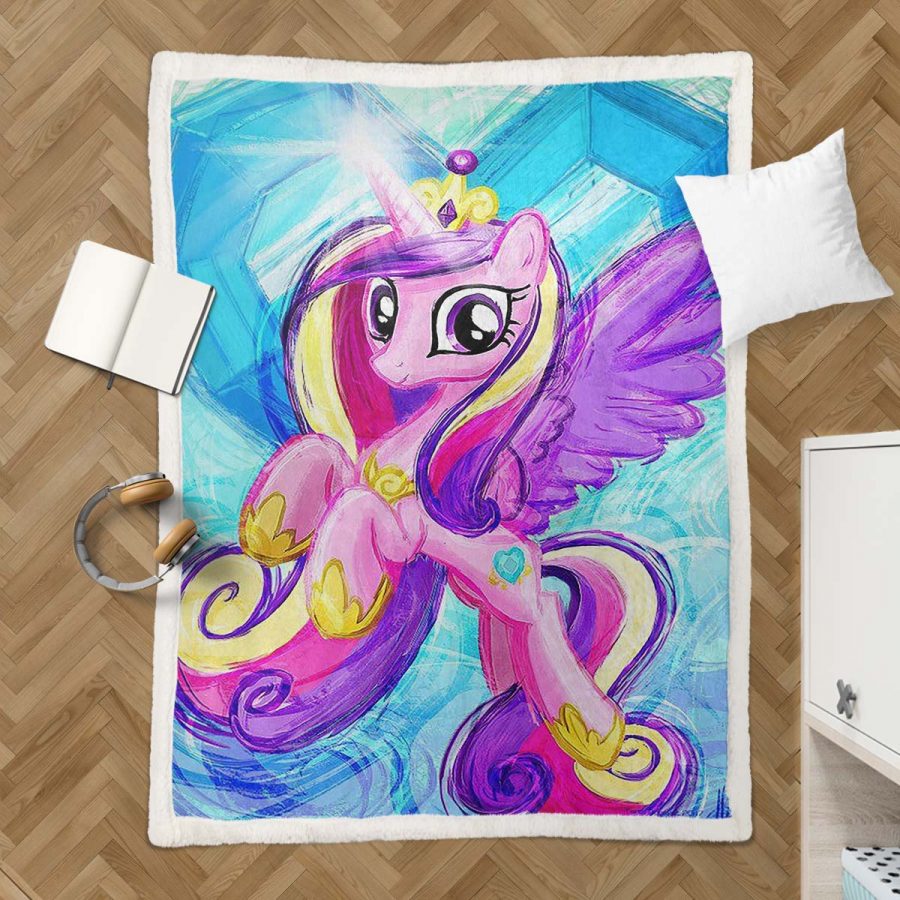 My Little Pony, rosa Einhorn 02 Decke - Fleecedecke – Bild 3