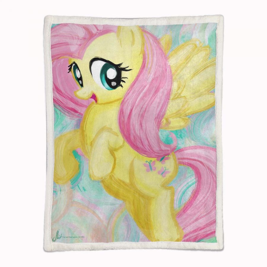 My Little Pony, gelbes Einhorn Decke - Fleecedecke – Bild 2