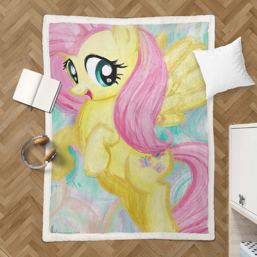 My Little Pony, gelbes Einhorn Decke - Fleecedecke – Bild 3