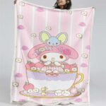 Meine Melodie Süßes Hello Kitty 01 Decke – Fleecedecke