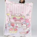 Meine Melodie Süßes Hello Kitty 02 Decke – Fleecedecke