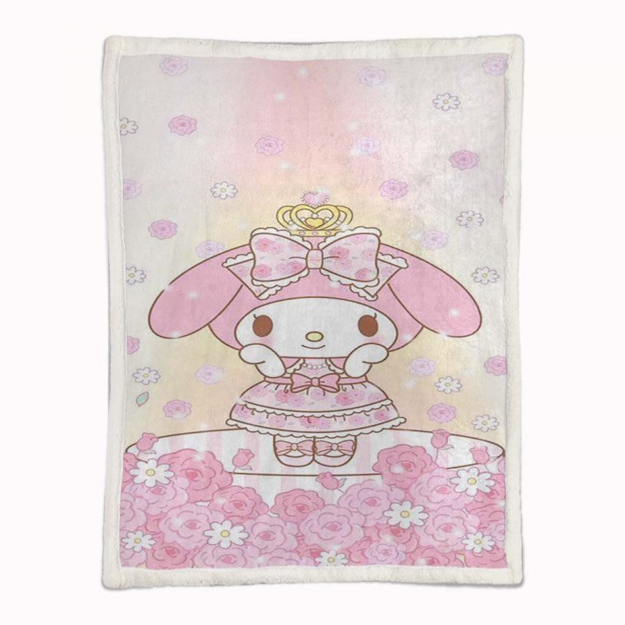 Meine Melodie Süßes Hello Kitty 05 Decke - Fleecedecke – Bild 2
