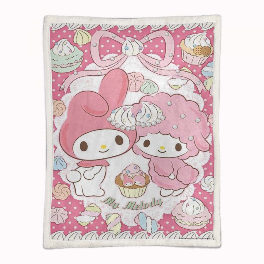 Meine Melodie Süßes Hello Kitty 08 Decke - Fleecedecke – Bild 2