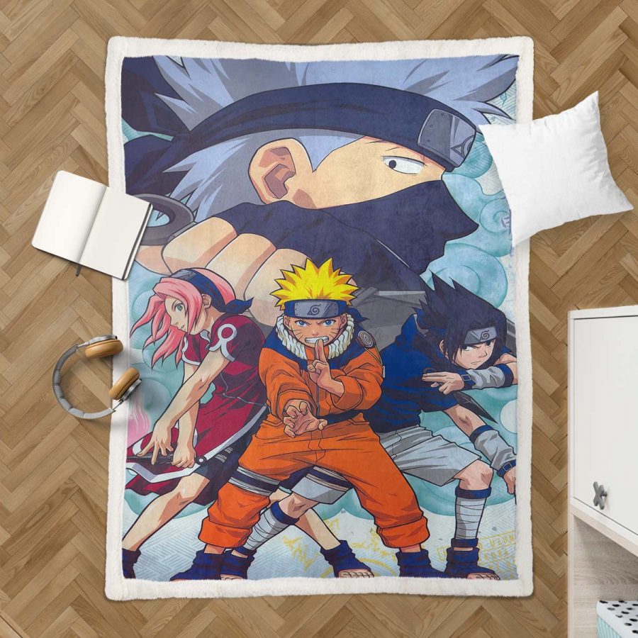 Naruto-Charaktere 03 Decke - Fleecedecke – Bild 3