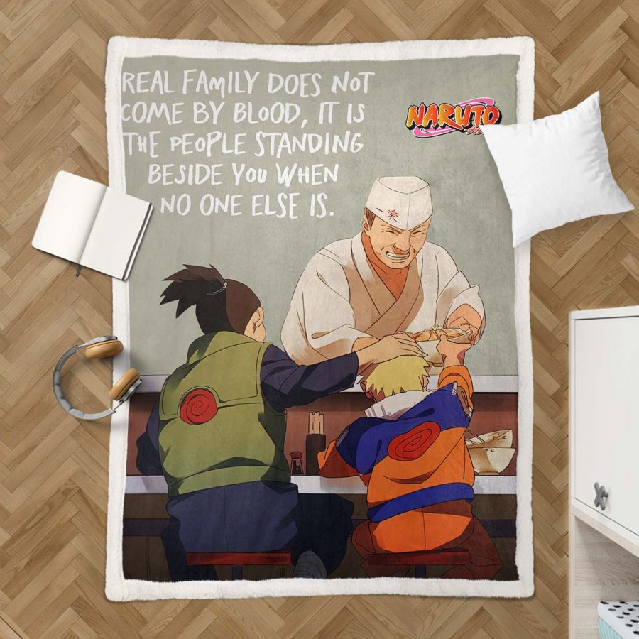 Naruto-Figuren im Ramen-Restaurant 01 Decke - Fleecedecke – Bild 3