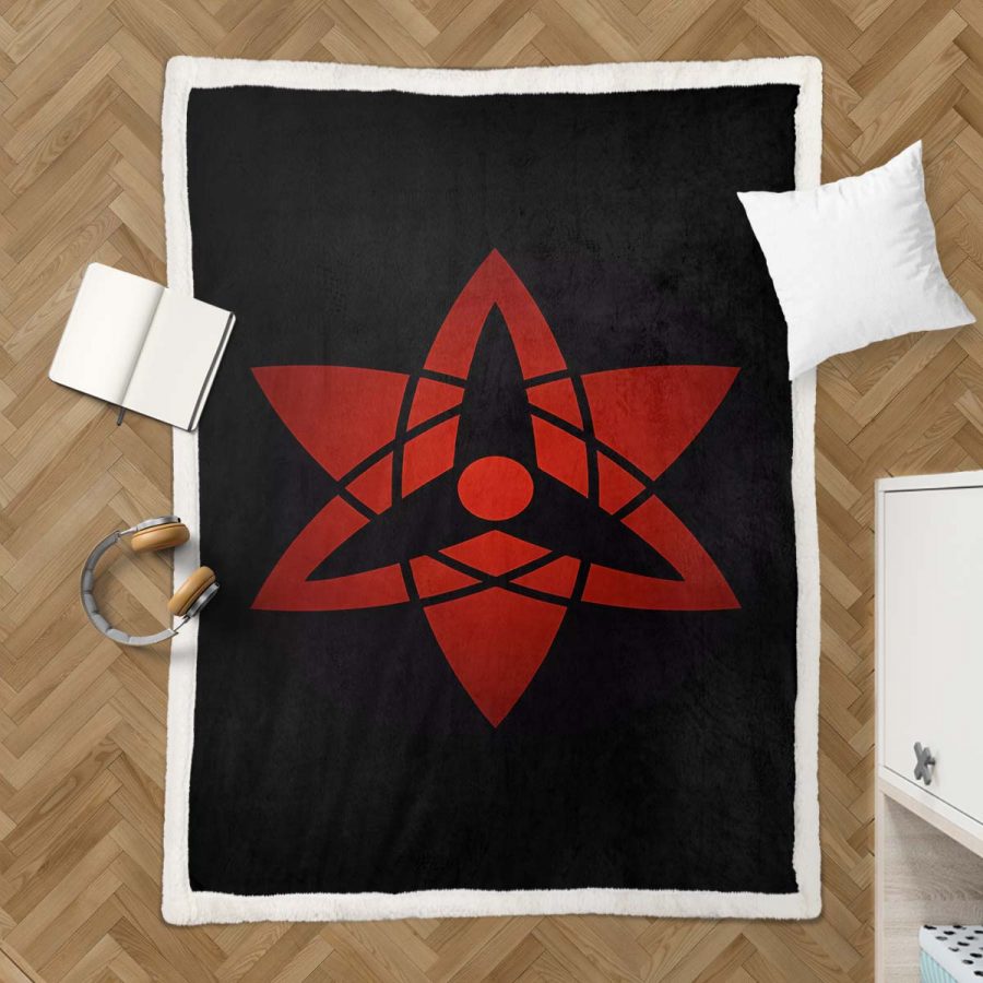 Naruto Mangekyou Sharingan Decke - Fleecedecke – Bild 3