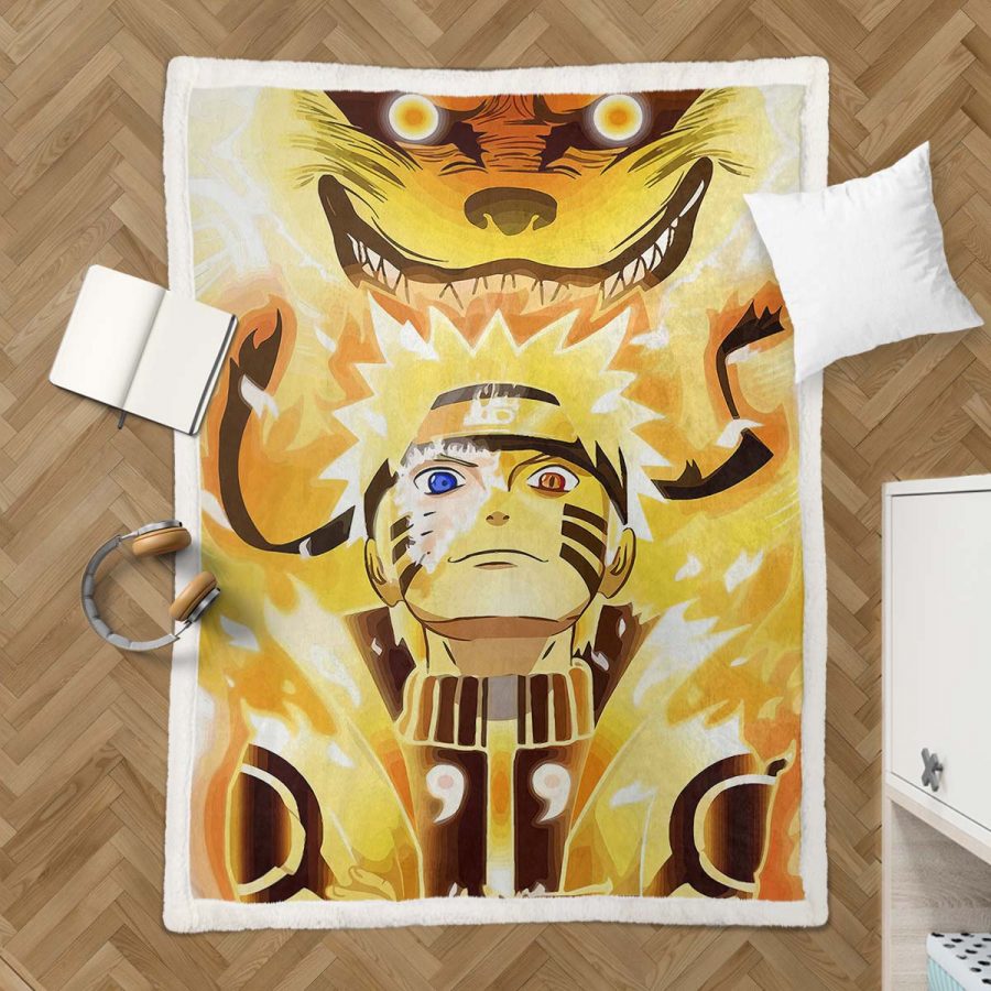 Naruto Uzumaki Charakter 02 Decke - Fleecedecke – Bild 3