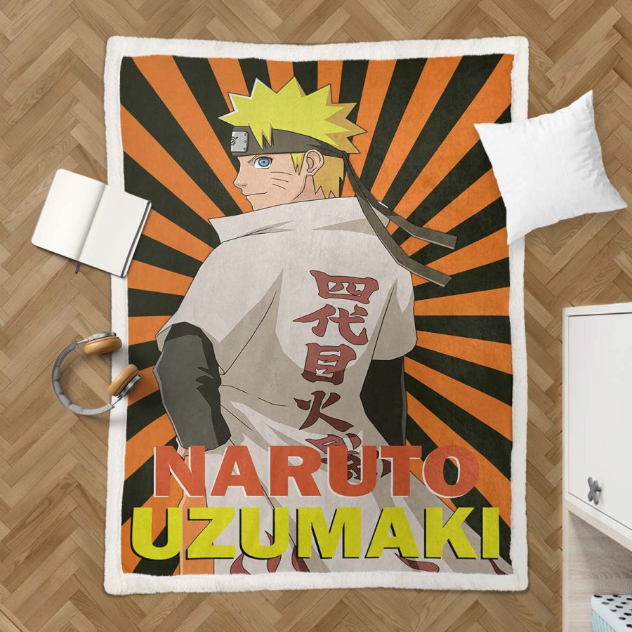 Naruto Uzumaki Charakter 04 Decke - Fleecedecke – Bild 3