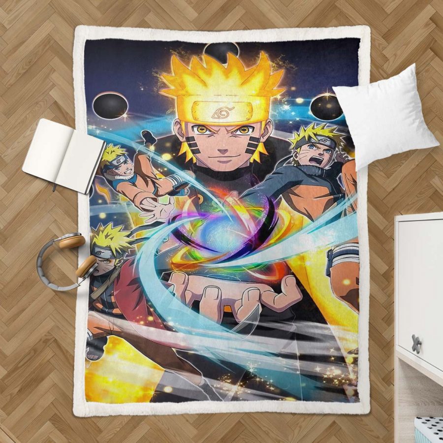Naruto Uzumaki Charakter 05 Decke - Fleecedecke – Bild 3