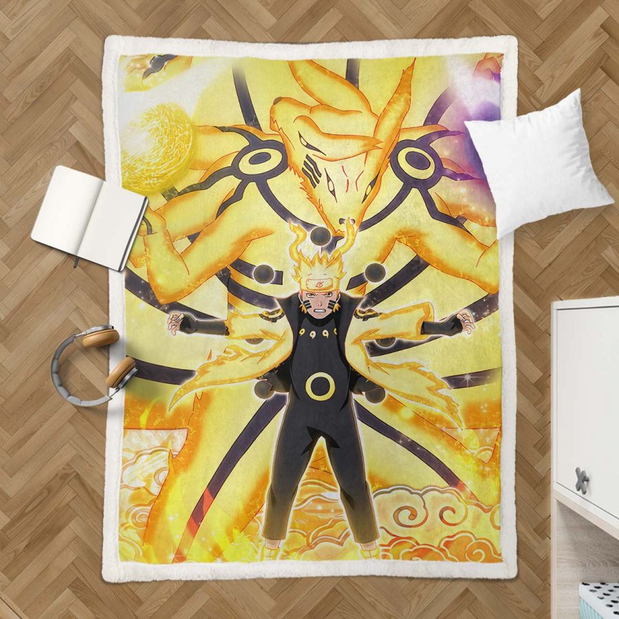 Naruto Uzumaki Charakter 06 Decke - Fleecedecke – Bild 3
