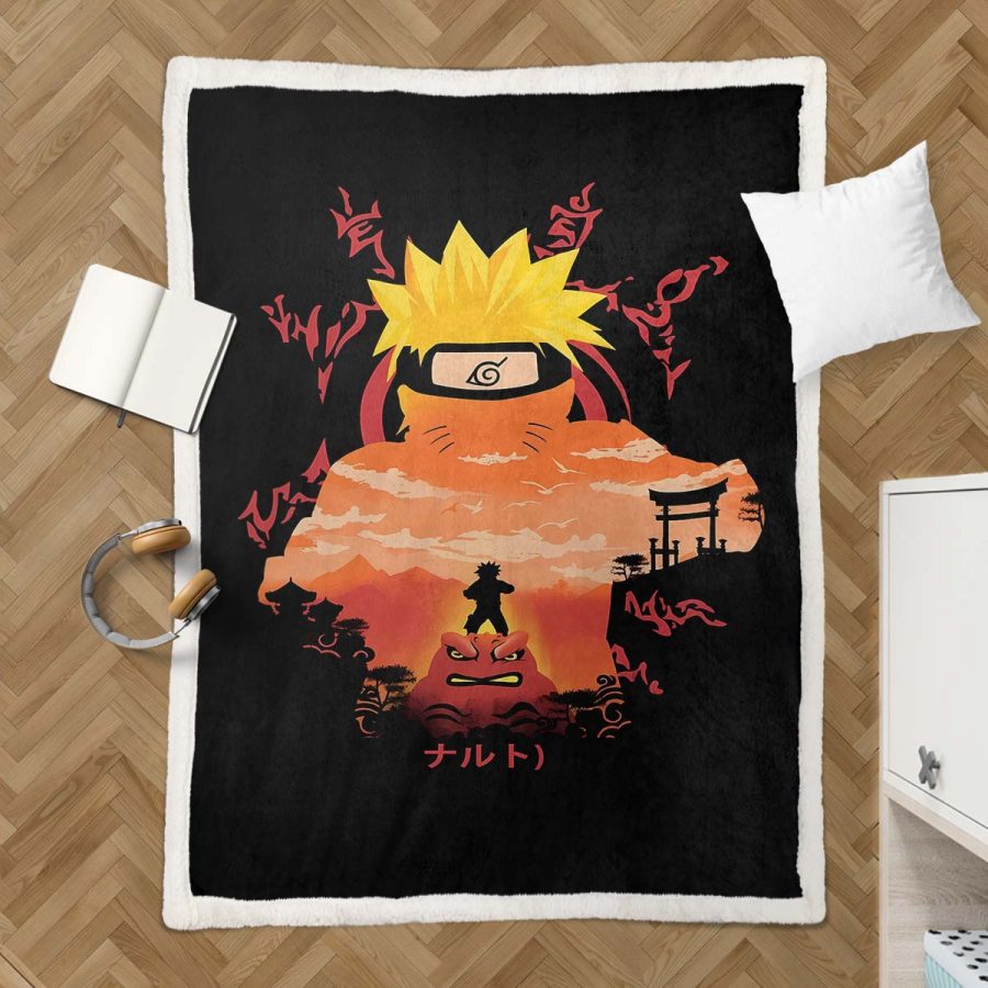 Naruto Uzumaki Charakter 07 Decke - Fleecedecke – Bild 3