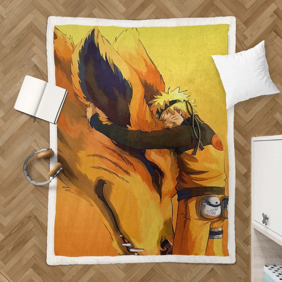 Naruto Uzumaki Charakter 08 Decke - Fleecedecke – Bild 3
