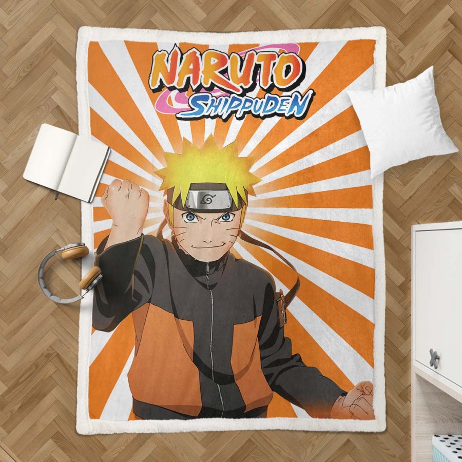 Naruto Uzumaki Charakter 09 Decke - Fleecedecke – Bild 3