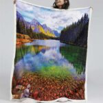 Natürlicher See Decke – Fleecedecke