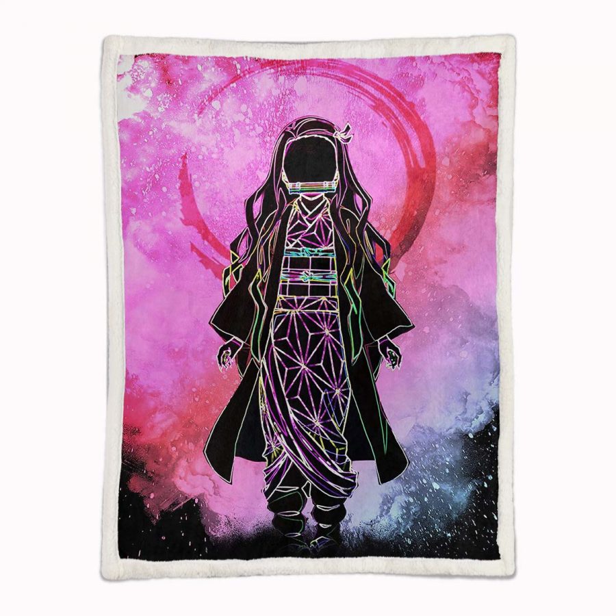 Nezuko Kamado Demon Slayer 04 Decke - Fleecedecke – Bild 2