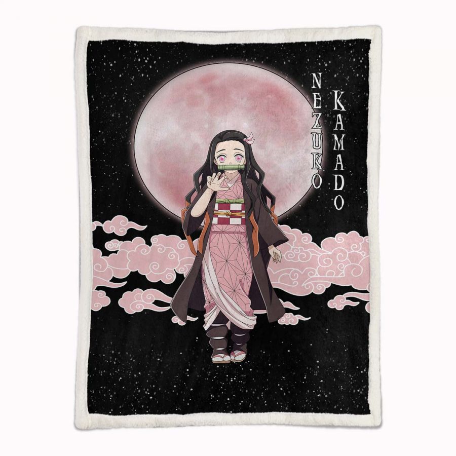Nezuko Kamado Demon Slayer 05 Decke - Fleecedecke – Bild 2