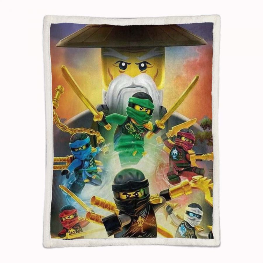 Ninjago Alle Charaktere 1001 Decke - Fleecedecke – Bild 2