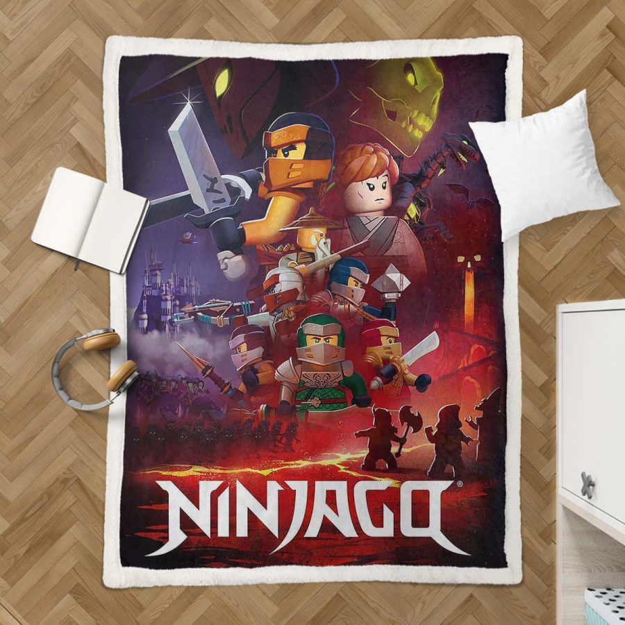 Ninjago Alle Charaktere 1002 Decke - Fleecedecke – Bild 3