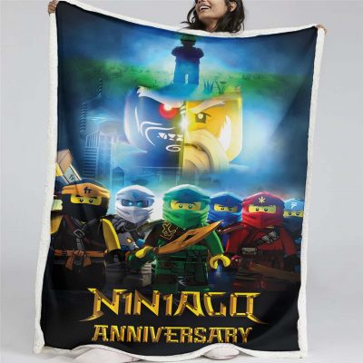 Ninjago Alle Charaktere 1004 Decke - Fleecedecke