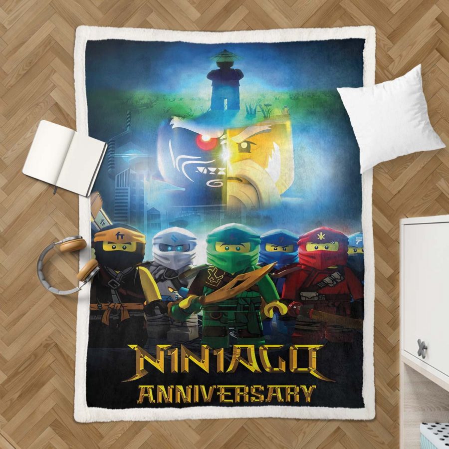 Ninjago Alle Charaktere 1004 Decke - Fleecedecke – Bild 3