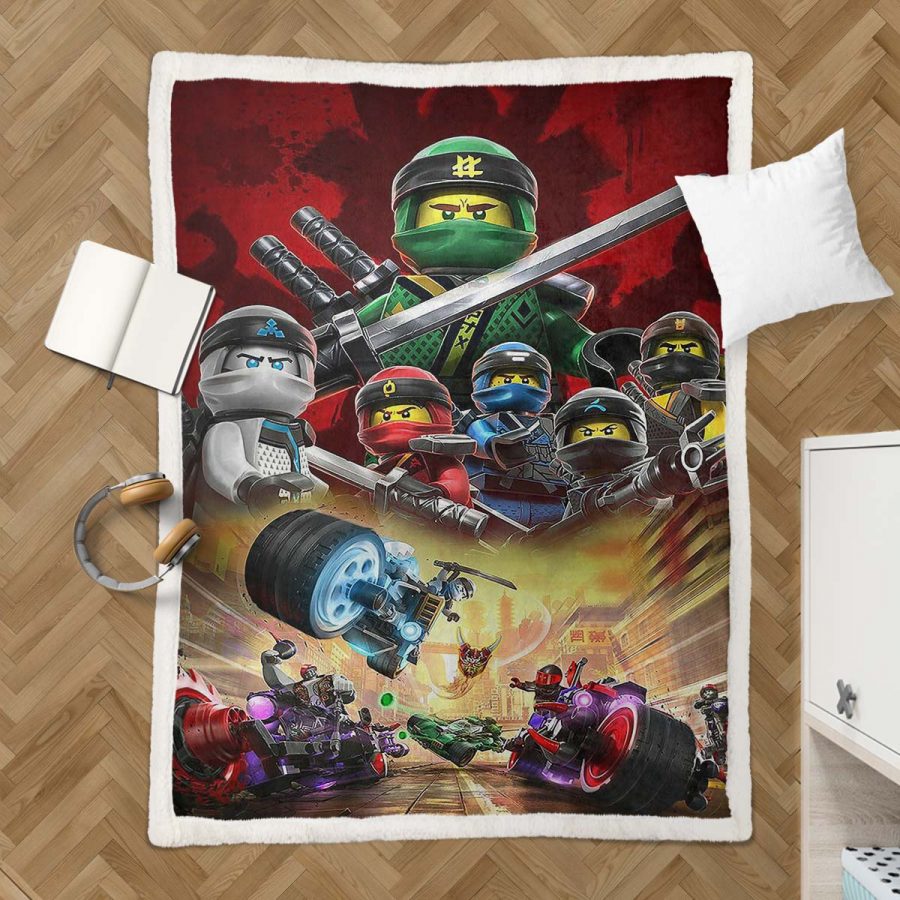 Ninjago Alle Charaktere 1005 Decke - Fleecedecke – Bild 3