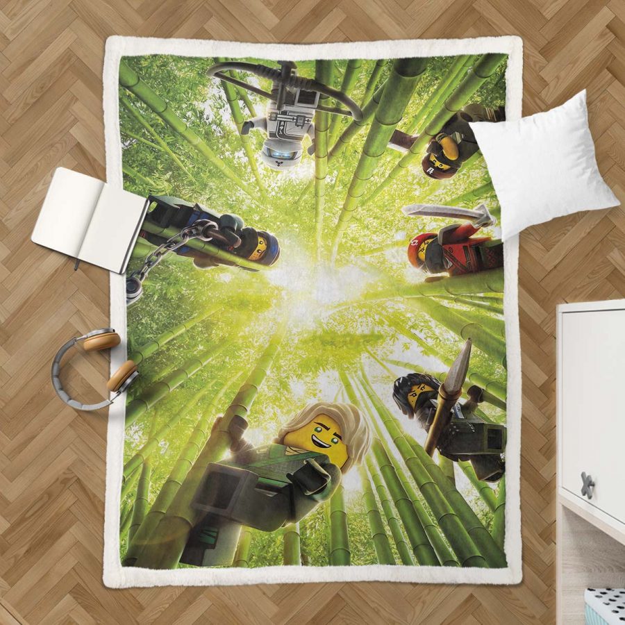 Ninjago Alle Charaktere 1006 Decke - Fleecedecke – Bild 3