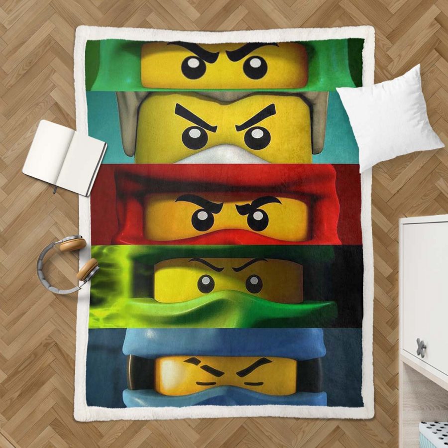 Ninjago Alle Charaktere 1007 Decke - Fleecedecke – Bild 3
