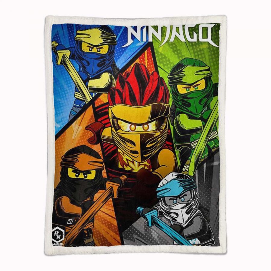 Ninjago Alle Charaktere 1008 Decke - Fleecedecke – Bild 2