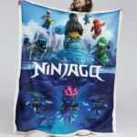 Ninjago: Alle Charaktere kämpfen 1015 Decke – Fleecedecke