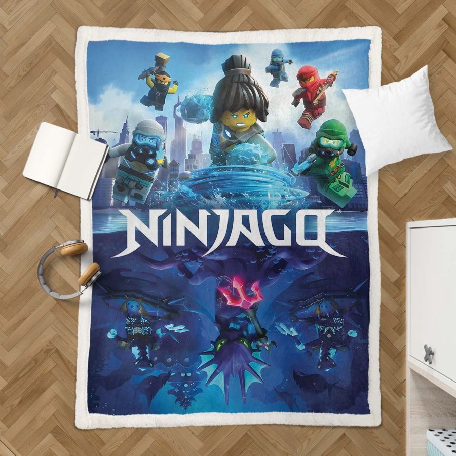 Ninjago: Alle Charaktere kämpfen 1015 Decke - Fleecedecke – Bild 3