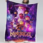 Ninjago: Alle Charaktere kämpfen 1017 Decke – Fleecedecke