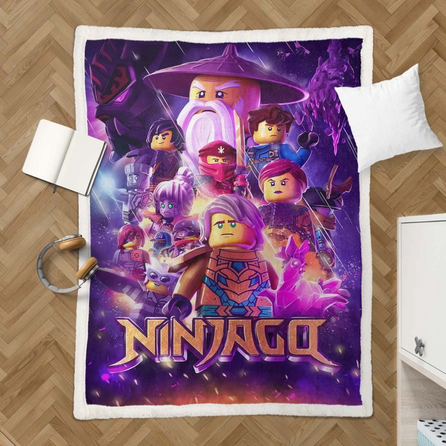 Ninjago: Alle Charaktere kämpfen 1017 Decke - Fleecedecke – Bild 3