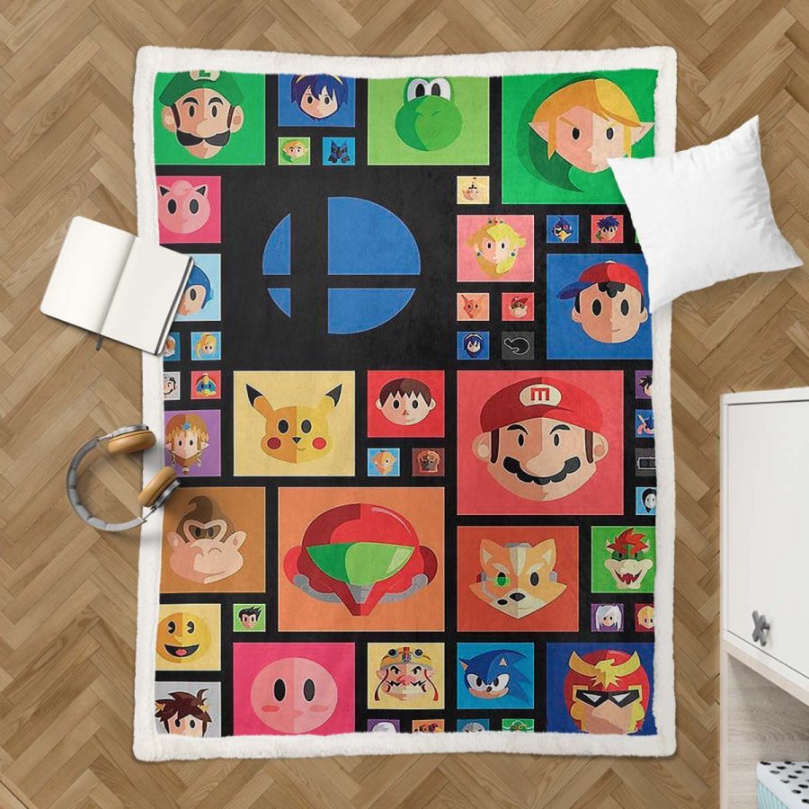 Nintendo-Charakterspiel Decke - Fleecedecke – Bild 3