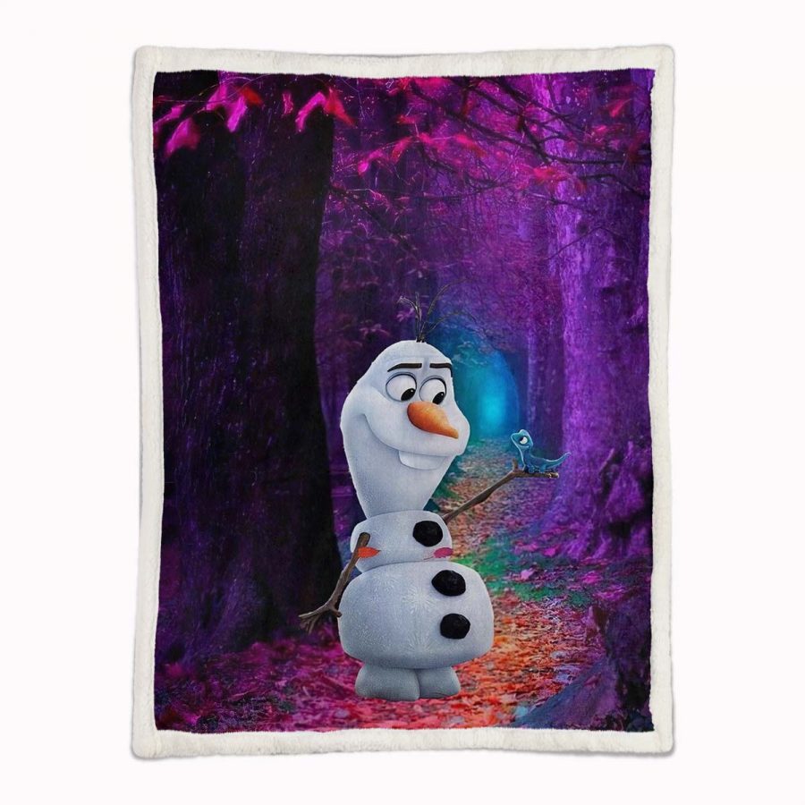 Olaf Die Eiskönigin 02 Decke - Fleecedecke – Bild 2