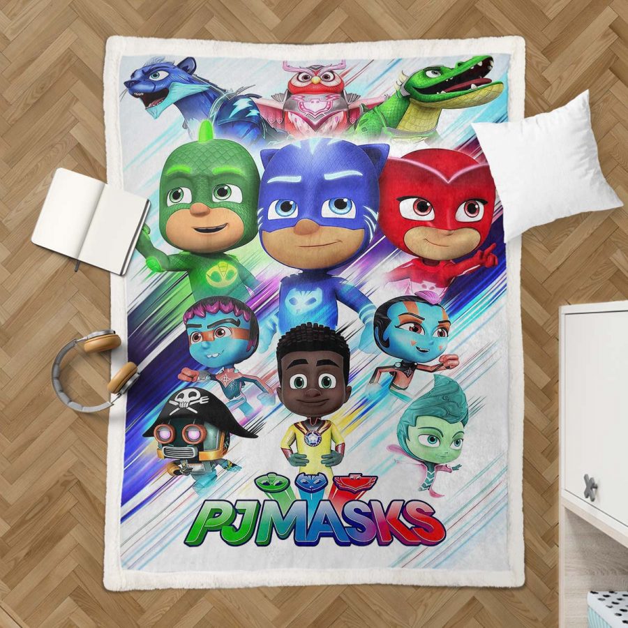 PJ Masks Alle Charaktere 01 Decke - Fleecedecke – Bild 3