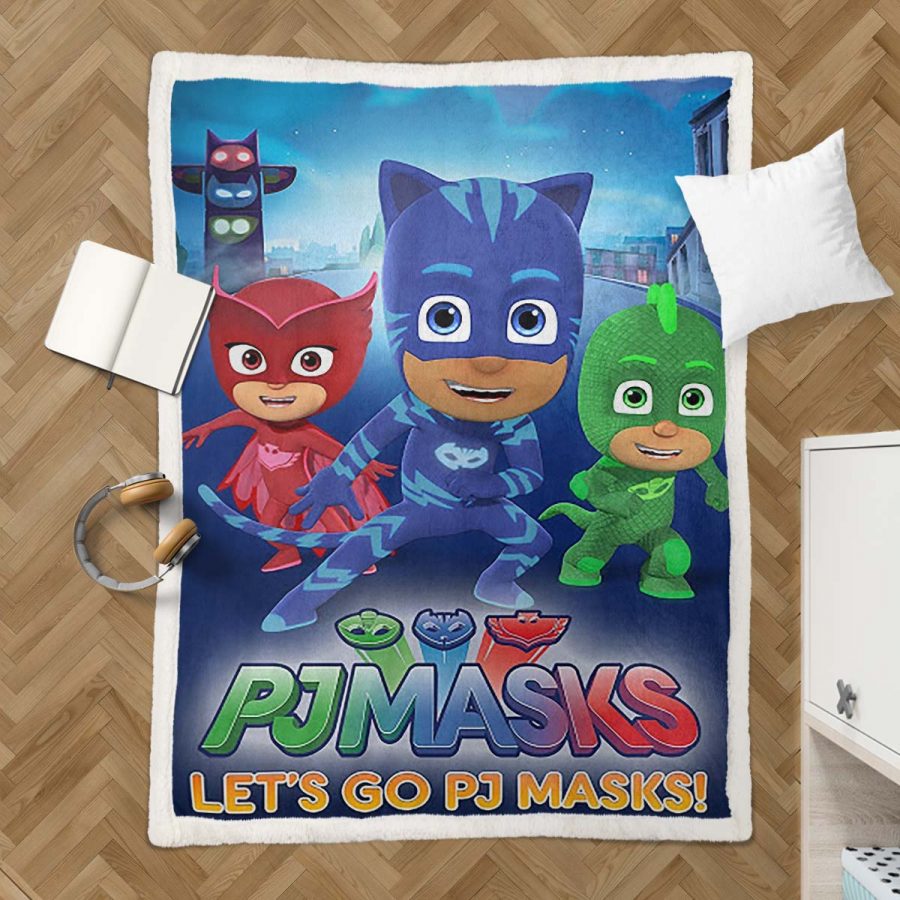 PJ Masks Alle Charaktere Auf geht’s zu PJ Masks 07 Decke - Fleecedecke – Bild 3