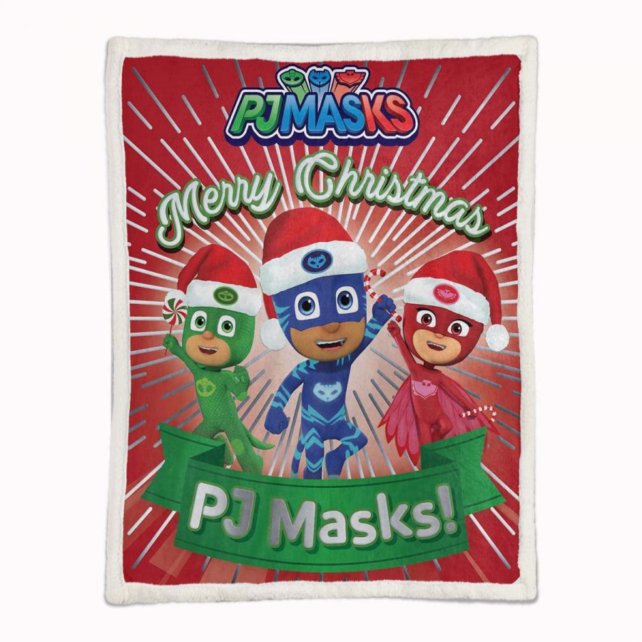 PJ Masks Alle Charaktere Frohe Weihnachten 05 Decke - Fleecedecke – Bild 2