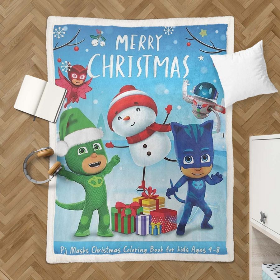 PJ Masks Alle Charaktere Frohe Weihnachten 06 Decke - Fleecedecke – Bild 3