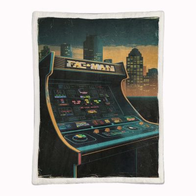 Alternative view of Pacman-Spielautomat 01 Decke - Fleecedecke