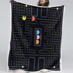 Pacman-Spielkarte 01 Decke – Fleecedecke