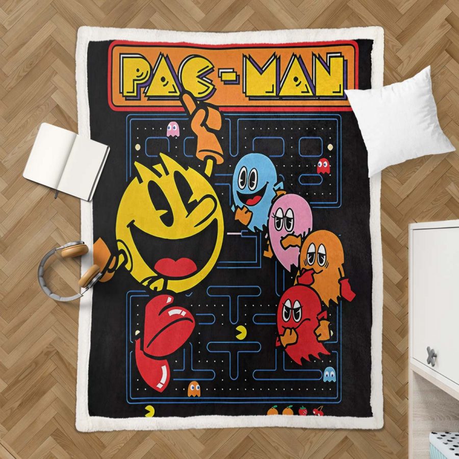 Pacman-Spielkarte 02 Decke - Fleecedecke – Bild 3