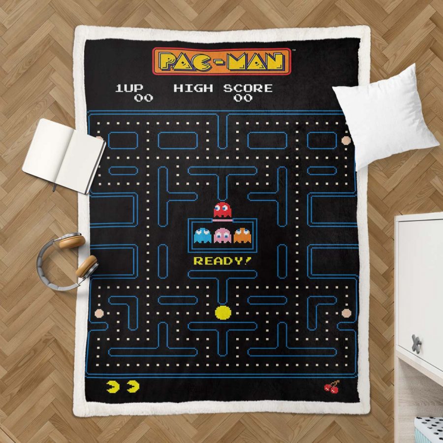 Pacman-Spielkarte 03 Decke - Fleecedecke – Bild 3